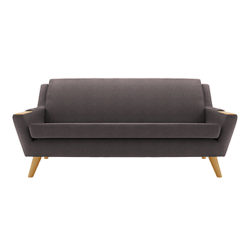 G Plan Vintage The Fifty Five Large 3 Seater Sofa Marl Aubergine